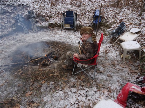 10 year old at Deer Camp