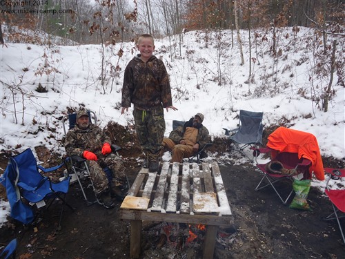 10 year old at Deer Camp