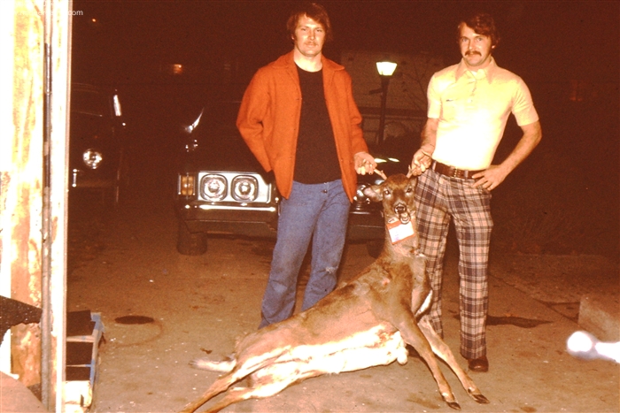 Larry Zizkovsky in a Vintage Deer Hunting Picture