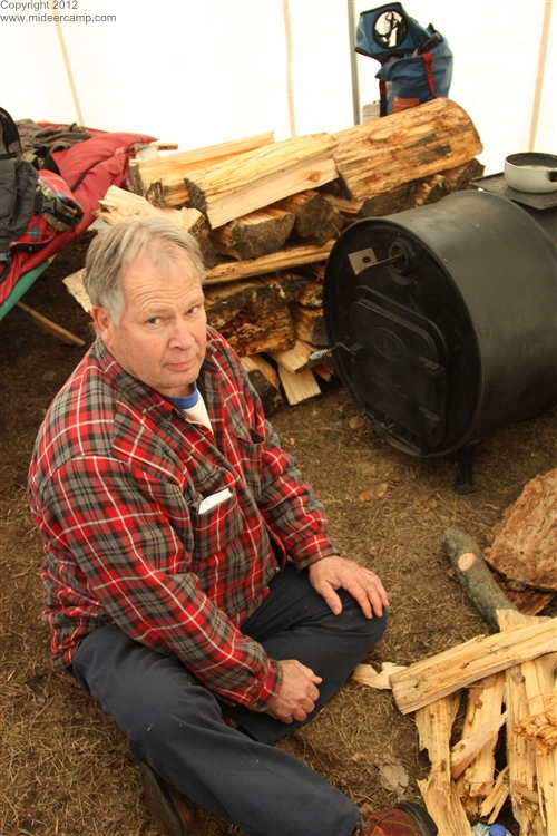 Larry building a fire, pic27a