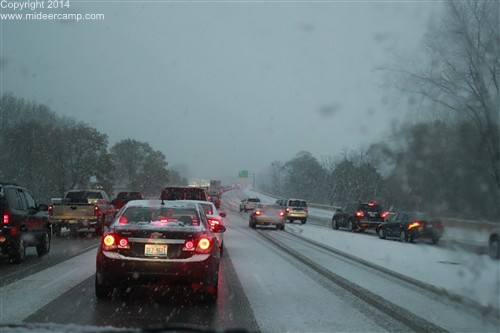 Driving in a snow storm