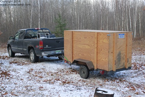 Dave's truck and trailer at Deer Camp