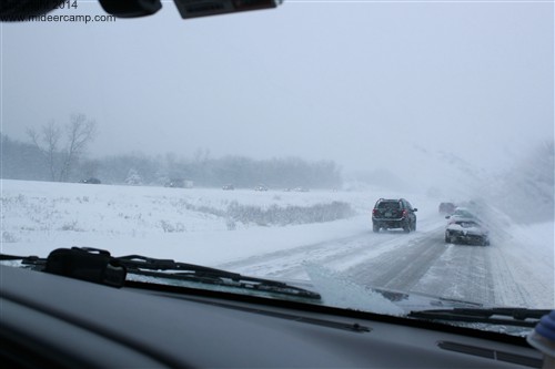 Driving in a snow storm