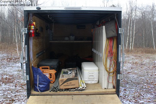 Kruger's Large 2 axle trailer at Deer Camp