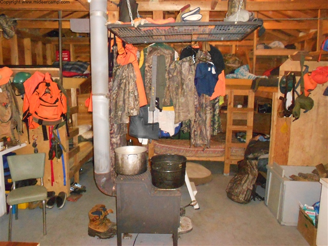 Drying Cloths over the Wood Burner