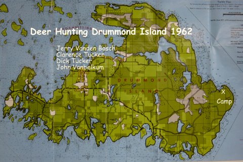 Map of Drummond Island 1962