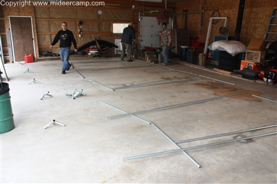 Laying out Wall Tent Poles
