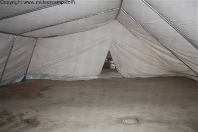 Inside of the Tent as it drys indoors